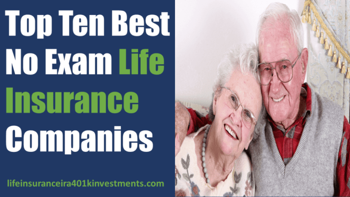 Top 10 best no medical exam term life insurance companies