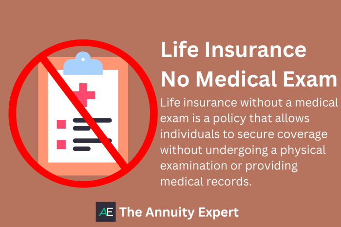 Top no medical exam life insurance