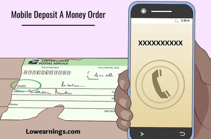 Banks that allow money order mobile deposit